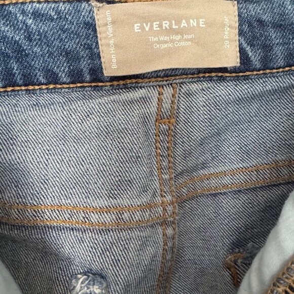 Everlane Size 29 The Way High Jean Button Fly Crop - Picture 5 of 6